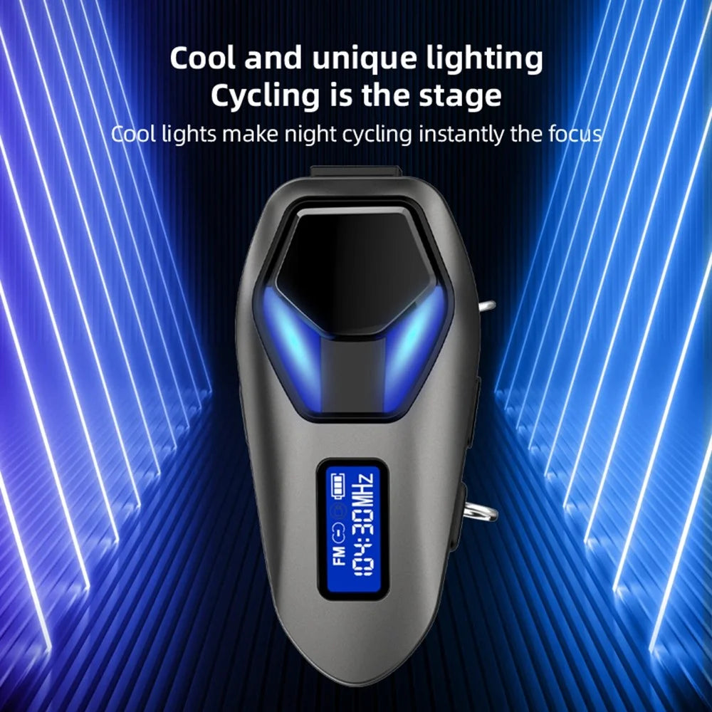 K13-2X Motorcycle Helmet Bluetooth-compatible Headset IP65 Waterproof Intercom 40H Battery Helmet Headphone (No Memory Card) - Black - 5
