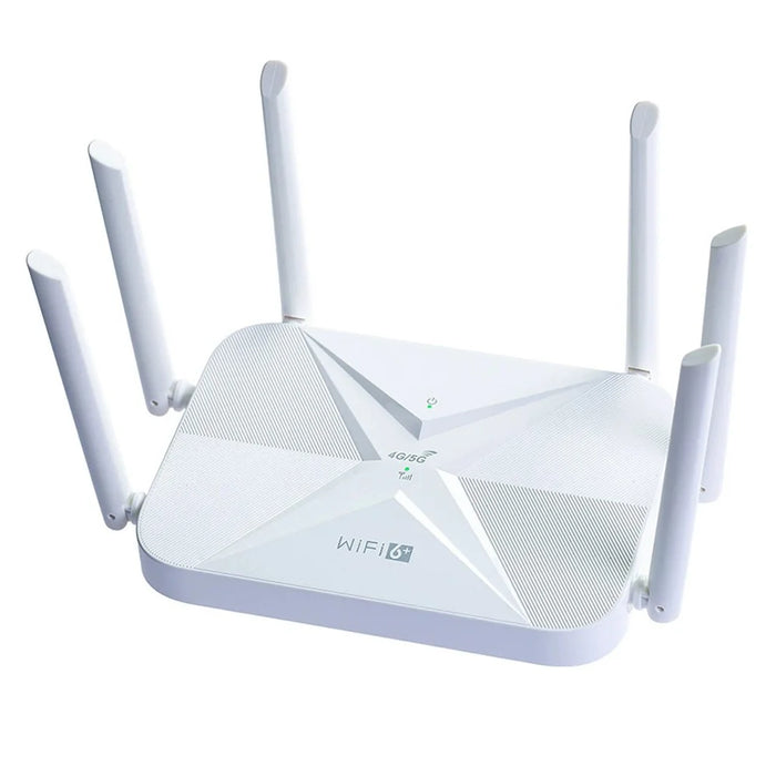 B625 4G WiFi 6 Router 300Mbps 6 Antenna 32 Devices 5000mAh Battery Wireless Router for Home Office - EU Plug - 6