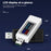 KWS-V30 6-in-1 USB Tester IPS Display DC Digital Voltage Power Timing Capacity Meter Detector - Black - 6