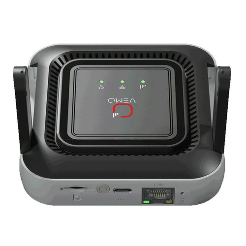 VEMO M6 Pro Portable 4G LTE Router WiFi 6+ 5000mAh Battery 300Mbps SIM Card Hotspot for Outdoor Travel - EU & Asia Plug - 1