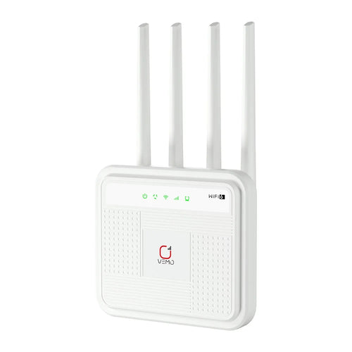 VEMO B312B 4G WiFi 6 Router 4500mAh Battery 300Mbps 4 LAN Ports Hotspot Wireless Router - 1