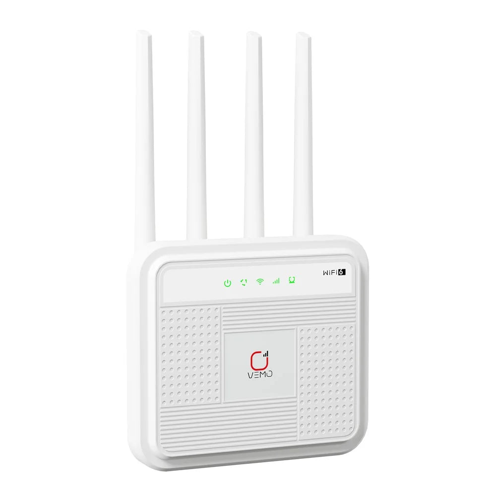 VEMO B312B 4G WiFi 6 Router 4500mAh Battery 300Mbps 4 LAN Ports Hotspot Wireless Router - 2