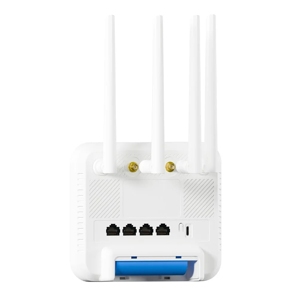 VEMO B312B 4G WiFi 6 Router 4500mAh Battery 300Mbps 4 LAN Ports Hotspot Wireless Router - 5