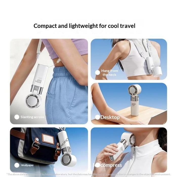 MOMAX IF21 1-Degree FREEZE Handheld Cooling Fan TEC Semiconductor 20°C Instant Cooling 100 Speed Levels Portable Fan for Outdoor Travel - White - 7