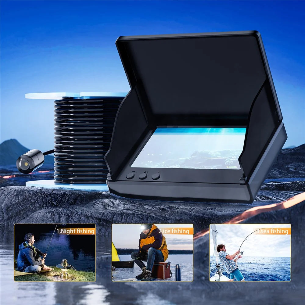 P300 Underwater Fish Finder 4.3 Inch HD Waterproof Fishing Camera with Night Vision  /  15m Cable - 6