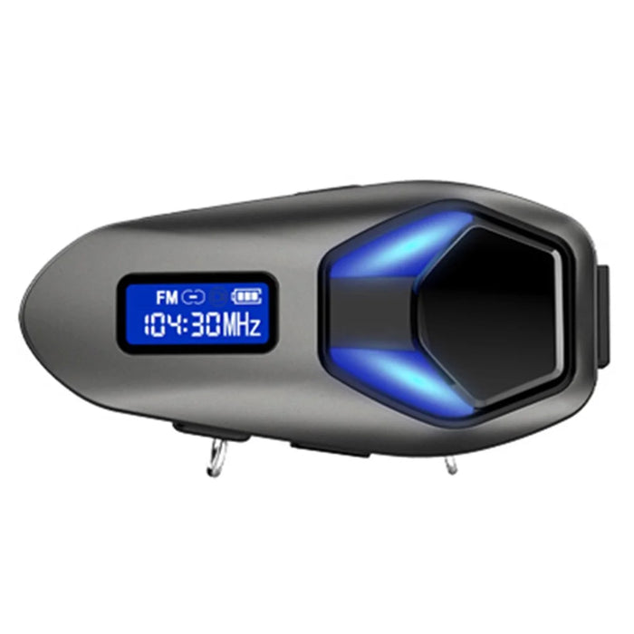 K13-2X Motorcycle Bluetooth-compatible Helmet Intercom Headset IP65 Waterproof 40H Battery Wireless Headphones for Riding - Black - 1