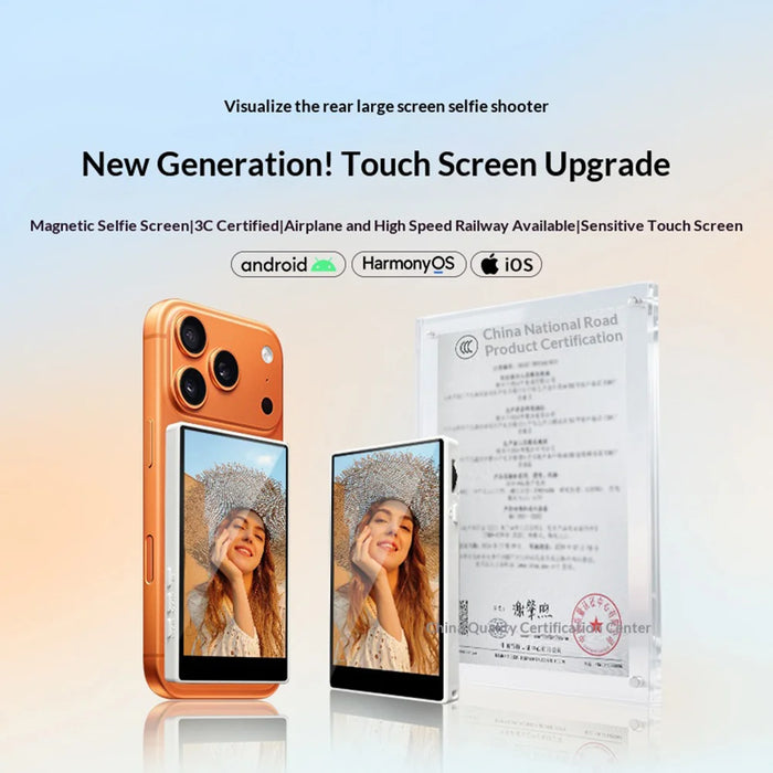 FUNSNAP OD40 3.97 Inch Magnetic Mount Phone Rear Camera Touch Screen Selfie Monitor Display - 5