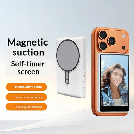 FUNSNAP T1 Plus Magnetic Selfie Screen 3.97 Inch Mobile Phone Mirror Display for Live Streaming - 2