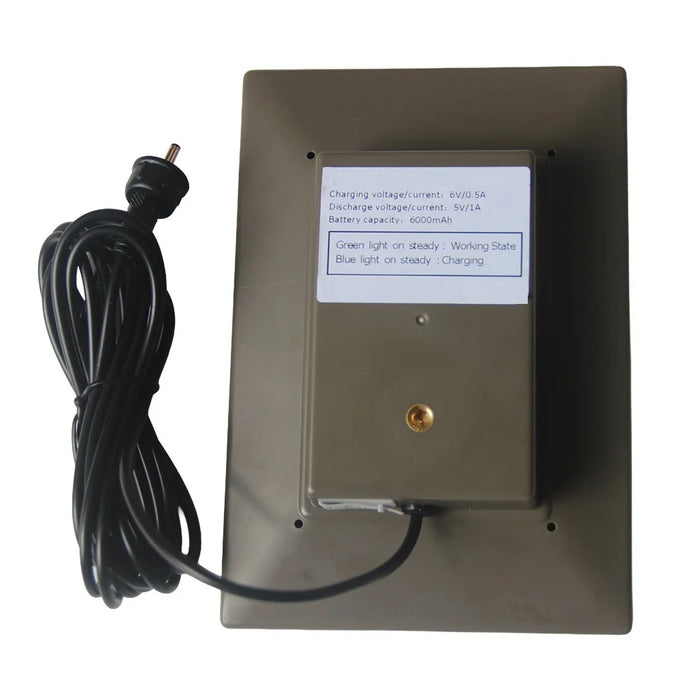D-306 3W Solar Panel 6000mAh Battery Solar Charger for Security Camera with DC3.5 + Type-C Dual Ports - Monocrystalline Silicon - 5