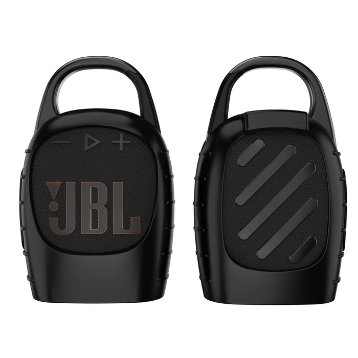 For JBL Clip 5 Outdoor Carrying Silicone Case Portable Bluetooth-compatible Speaker Protective Cover - Black - 1