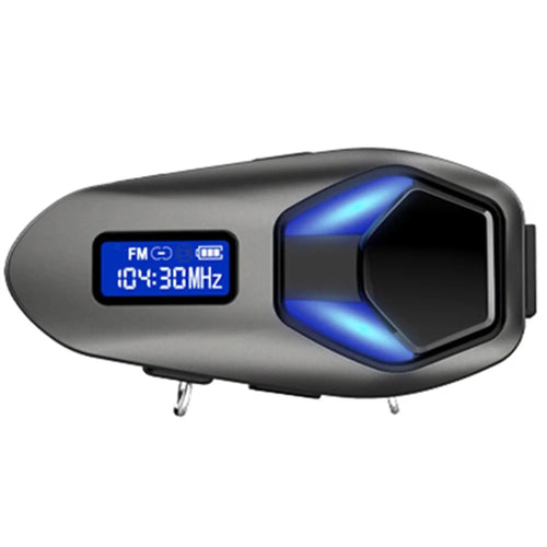K13-2X Motorcycle Bluetooth-compatible Helmet Headphones IP65 Waterproof Wireless Headset for Riding Sports - Black - 1