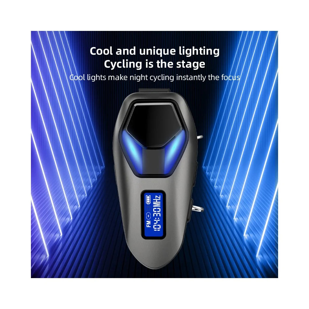 K13-2X Motorcycle Bluetooth-compatible Helmet Headphones IP65 Waterproof Wireless Headset for Riding Sports - Black - 5