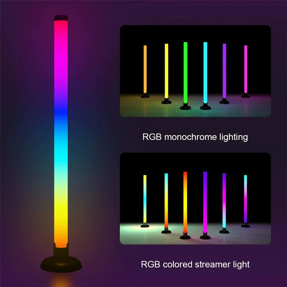 SAL061 2Pcs Gaming Desktop LED Atmosphere Lamp 360 Degree RGB Music Sync Smart APP Control USB Ambient Light - 4