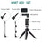 ADAI VK-01 Microphone with Handheld Tripod Phone Clamp Set for 3.5mm Audio Equipment - Black - 2