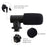 ADAI VK-01 Microphone with Handheld Tripod Phone Clamp Set for 3.5mm Audio Equipment - Black - 3