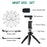 ADAI VK-01 Microphone with Handheld Tripod Phone Clamp Set for 3.5mm Audio Equipment - Black - 5
