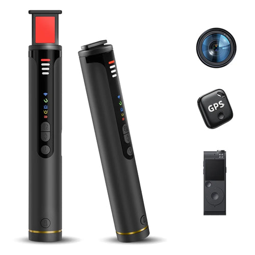 T016 Hidden Camera Bug Detector GPS Signal Anti-Spy Device Magnetic Field Detection for Hotel Car Public Restroom - Black - 1