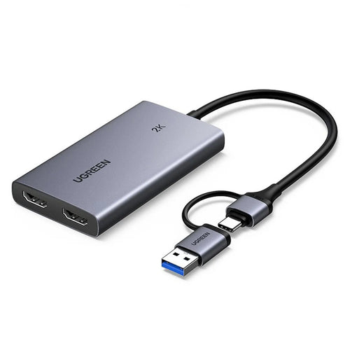UGREEN CM726-25773 USB A / USB C 2 in 1 2K / 30Hz Video Capture Card with 4K HD Loop Out for Live Streaming Gaming - 1