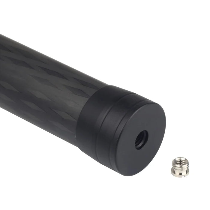 ADAI MC-35 Carbon Fiber Extension Pole Handheld Bar Telescopic Stick Rod with 1/4 inch Thread - Black - 4