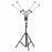 HD-150XJ 4-Arm Fill Light 3200K-5600K Adjustable Remote Control 65W LED Photography Light for Beauty Live Streaming - Black - 1