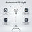 HD-150XJ 4-Arm Fill Light 3200K-5600K Adjustable Remote Control 65W LED Photography Light for Beauty Live Streaming - Black - 2