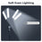 HD-150XJ 4-Arm Fill Light 3200K-5600K Adjustable Remote Control 65W LED Photography Light for Beauty Live Streaming - Black - 6