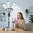 HD-150XJ 4-Arm Fill Light 3200K-5600K Adjustable Remote Control 65W LED Photography Light for Beauty Live Streaming - Black - 7