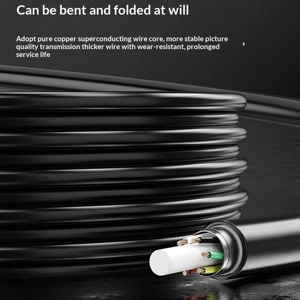 C50 8.5mm 5 Inch HD IPS Screen Industrial Endoscope with 5m Wire 1080P Dual Lens IP67 Waterproof Inspection Camera for Auto Engine Pipeline - Black - 4