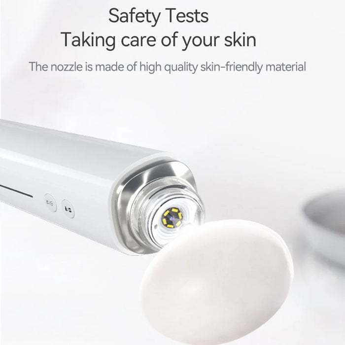 H200 Visual Blackhead Remover 20X Magnification Vacuum Suction Device Face Pore Cleaner with 6 Suction Heads - Pink - 5