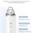 H200 Visual Blackhead Remover 20X Magnification Vacuum Suction Device Face Pore Cleaner with 6 Suction Heads - Pink - 7