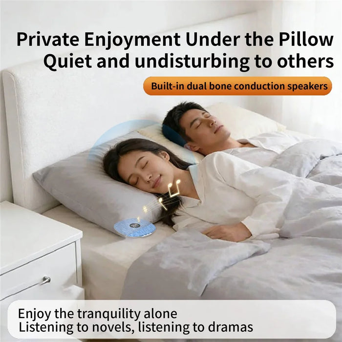 QY15 Sleep Speaker Under Pillow Sound Disc Bluetooth-compatible Bone Conduction Speaker - Blue - 2