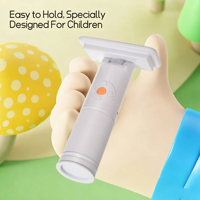 S388 Kids Digital Microscope 2MP 2.8 inch 1600X Magnification Microscope for Science Education (without Memory Card) - White - 5