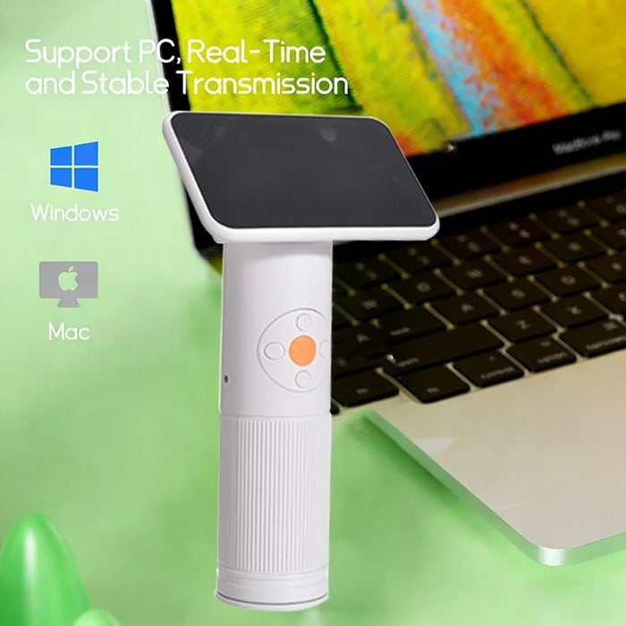 S388 Kids Digital Microscope 2MP 2.8 inch 1600X Magnification Microscope for Science Education (without Memory Card) - White - 6