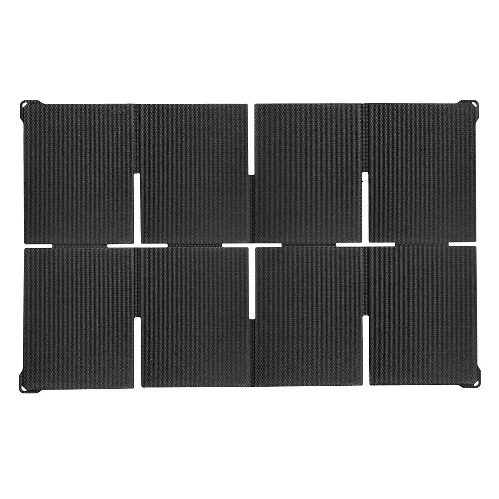 8Z-ETFE 45W Fast Charging 8-Panel Foldable Solar Charger Portable Outdoor Power Supply with USB/Type-C/DC Output - Black - 2
