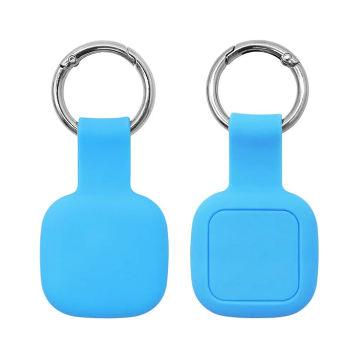 For Tile Mate (2024) Silicone Case Bluetooth-compatible Tracker Waterproof Protective Cover with Keychain - Sky Blue - 1