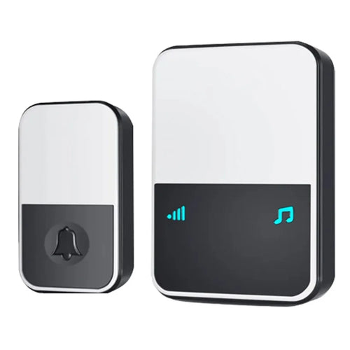 U500 IP44 Waterproof 45 Ringtones 4 Volume Levels 150-200m Range Wireless Doorbell Kit, 1 Transmitter + 1 Receiver - 1