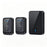 Q501 Wireless Doorbell 45 Ringtones 4 Volume Levels 150-200m Range Cordless Doorbell Kit, 2 Transmitters + 1 Receiver - Black - 1