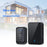Q501 Wireless Doorbell 45 Ringtones 4 Volume Levels 150-200m Range Cordless Doorbell Kit, 2 Transmitters + 1 Receiver - Black - 2