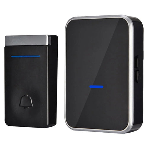 N193 Self-Powered 433MHz Wireless Doorbell 45 Ringtones 4 Volume Levels Cordless Doorbell Kit, 1 Transmitter + 1 Receiver - EU Plug - 1