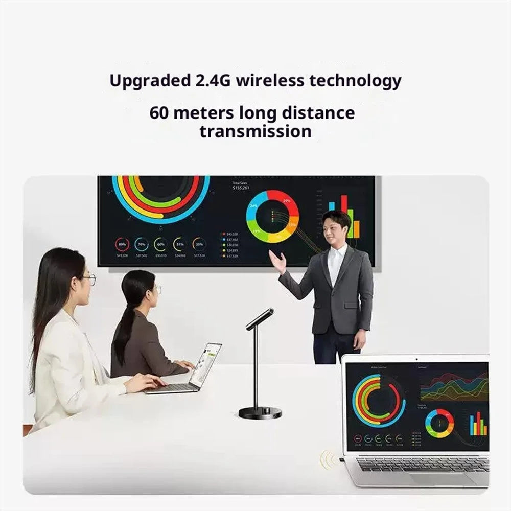 UGREEN CM770 35344 2.4G Wireless / USB Wired Desktop Microphone DSP Noise Cancelling Omnidirectional Mic for Gaming Recording - Black - 6