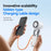 X80 Semiconductor Cooling Handheld Fan 100-Speed Adjustable Digital Display Pocket Fan with Power Bank Function - White - 5