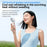 X80 Semiconductor Cooling Handheld Fan 100-Speed Adjustable Digital Display Pocket Fan with Power Bank Function - White - 6
