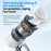 X80 Semiconductor Cooling Handheld Fan 100-Speed Adjustable Digital Display Pocket Fan with Power Bank Function - White - 7