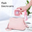 F20 Mini Handheld Fan 3000mAh 180 Degree Foldable 3-Speed USB Rechargeable Portable Neck Fan for Outdoor Travel - Pink - 3