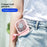 F20 Mini Handheld Fan 3000mAh 180 Degree Foldable 3-Speed USB Rechargeable Portable Neck Fan for Outdoor Travel - Pink - 4
