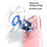 F20 Mini Handheld Fan 3000mAh 180 Degree Foldable 3-Speed USB Rechargeable Portable Neck Fan for Outdoor Travel - Pink - 7