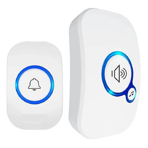 Wireless Doorbell 280m Range 32 Ringtones 4 Volume Levels Door Bell for Elderly Hospital Nursing Home (1 Transmitter+1 Receiver) - EU Plug - 1