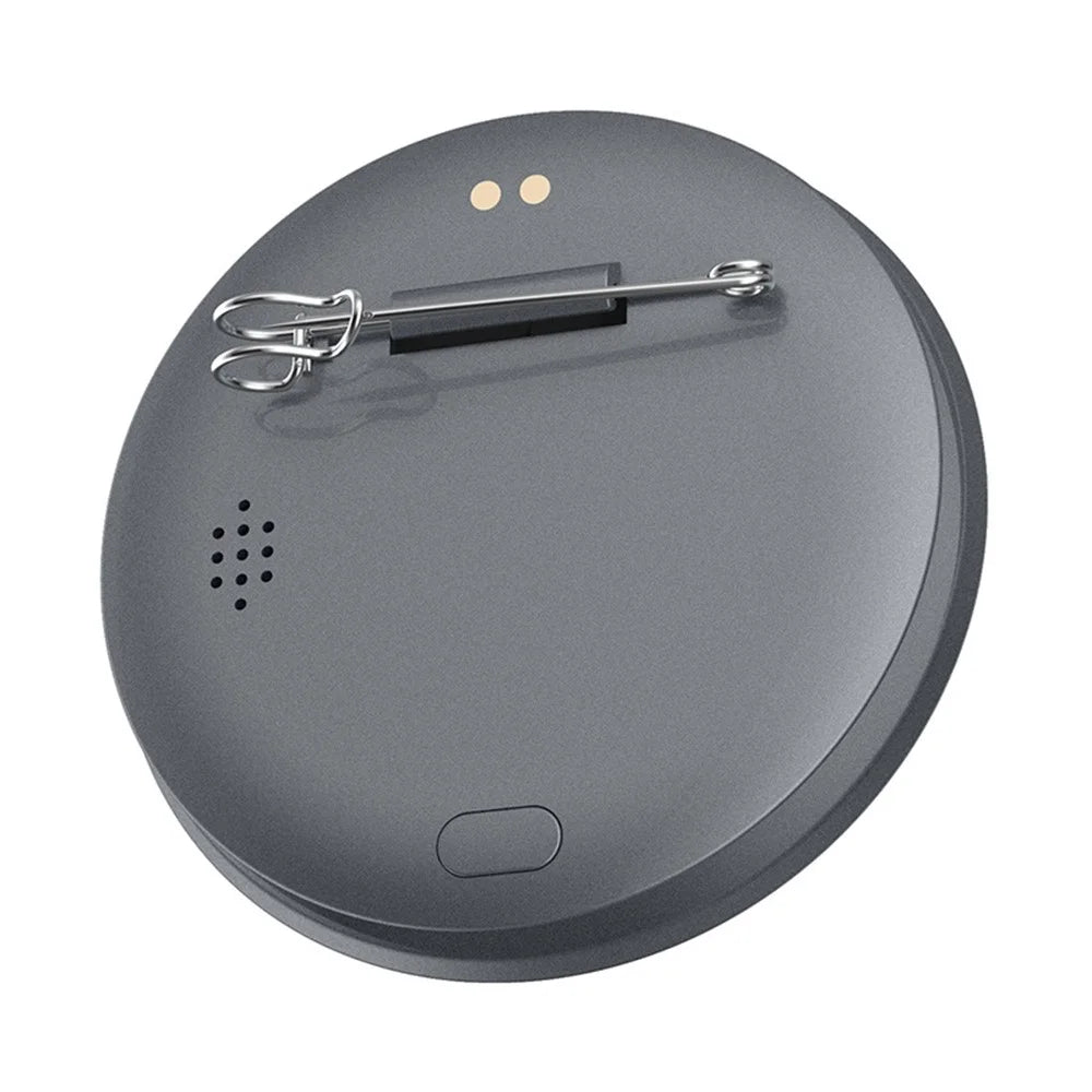 BW01 Electronic Badge 1.85 Inch Touchscreen Bluetooth-compatible Anime Display Brooch Pin for Cosplay Events - Black - 1