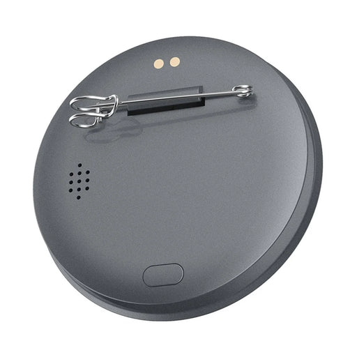 BW01 Electronic Badge 1.85 Inch Touchscreen Bluetooth-compatible Anime Display Brooch Pin for Cosplay Events - Black - 1