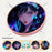 BW01 Electronic Badge 1.85 Inch Touchscreen Bluetooth-compatible Anime Display Brooch Pin for Cosplay Events - Black - 4
